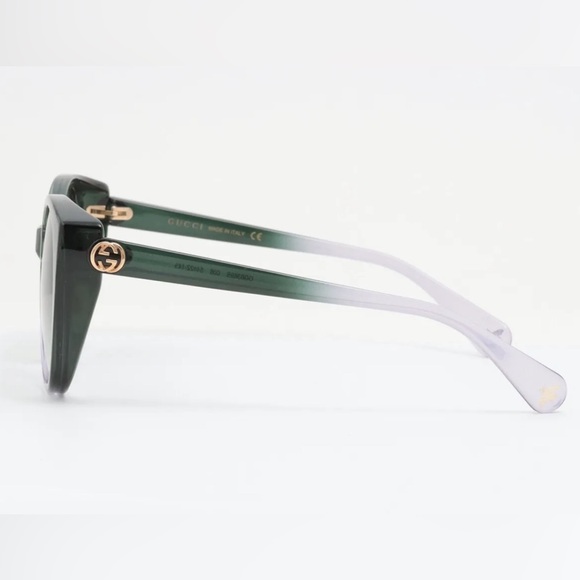Gucci Interlocking G Sunglasses  GG0369S - Green - Picture 3 of 5
